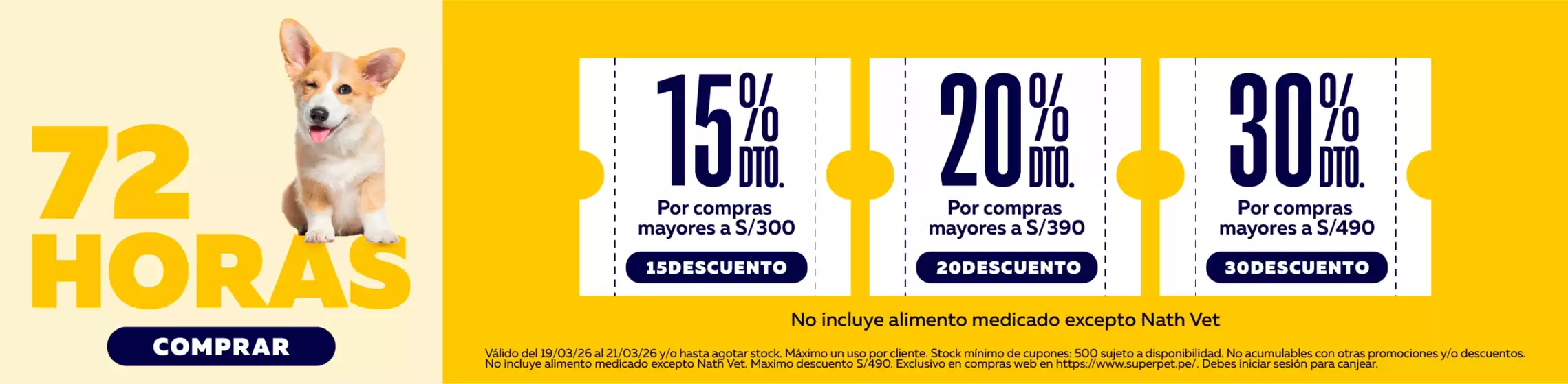 Catálogo Superpet | Offer 72 horas! | 2026-03-19T00:00:00.000Z - 2026-03-21T00:00:00.000Z