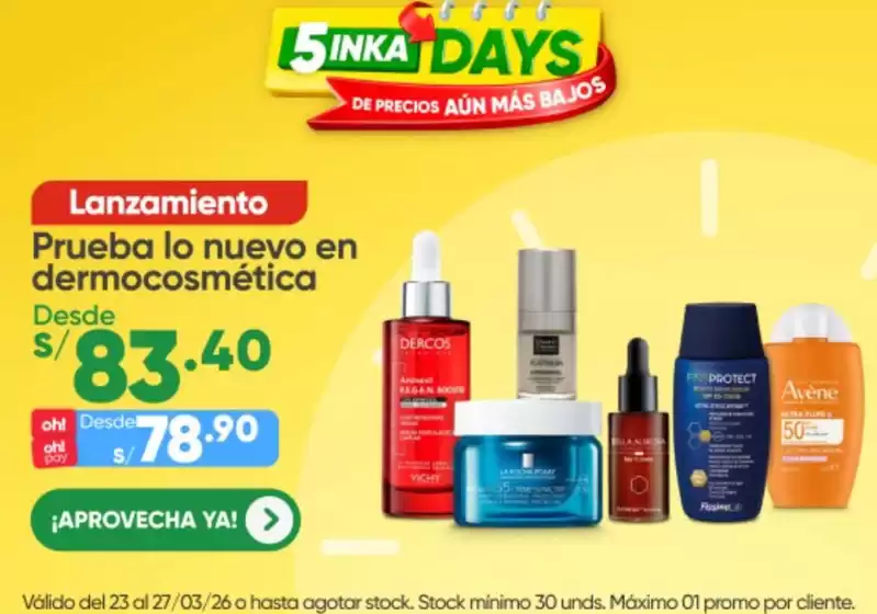 Catálogo InkaFarma en Tarapoto | Inka Days. | 2026-03-24T00:00:00.000Z - 2026-03-27T00:00:00.000Z