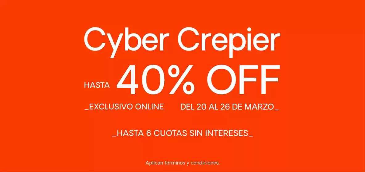 Catálogo Crepier | Cyber Crepier | 2026-03-26T00:00:00.000Z - 2026-03-26T00:00:00.000Z