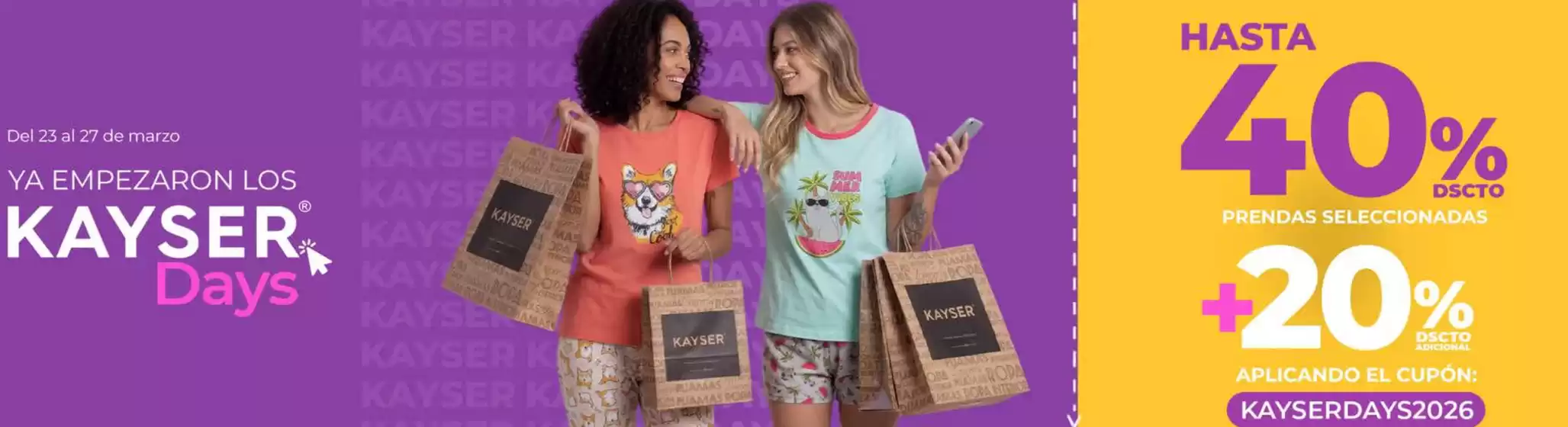 Catálogo Kayser en Huancayo | Kayser Days. | 2026-03-26T00:00:00.000Z - 2026-03-27T00:00:00.000Z