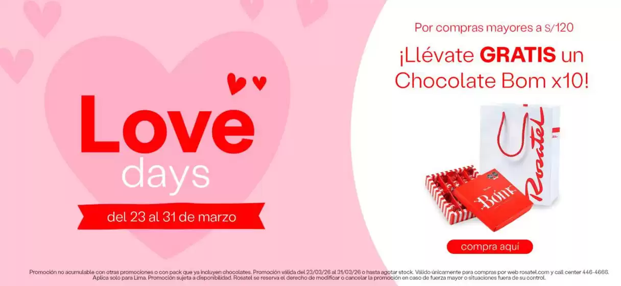 Catálogo Rosatel | Love Days | 2026-03-27T00:00:00.000Z - 2026-03-31T00:00:00.000Z