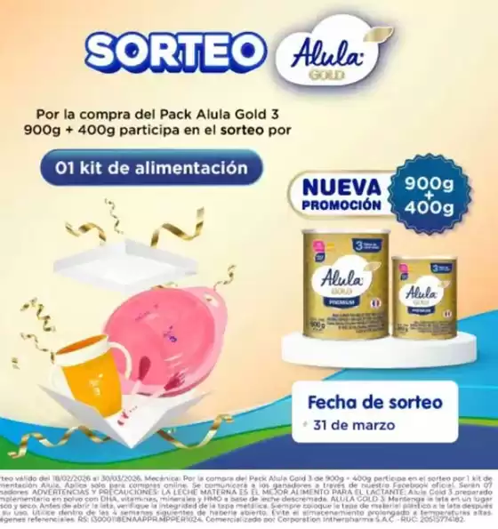 Catálogo Hogar Y Salud | Sorteo alula gold | 2026-03-27T00:00:00.000Z - 2026-03-30T00:00:00.000Z