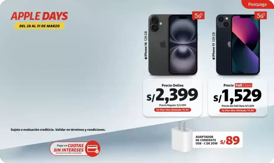 Catálogo Claro | Ofertas principales y descuentos | 2026-03-28T00:00:00.000Z - 2026-03-31T00:00:00.000Z