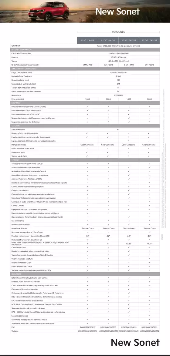 Catálogo Kia | New Sonet  | 2025-01-30T00:00:00.000Z - 2025-06-30T00:00:00.000Z