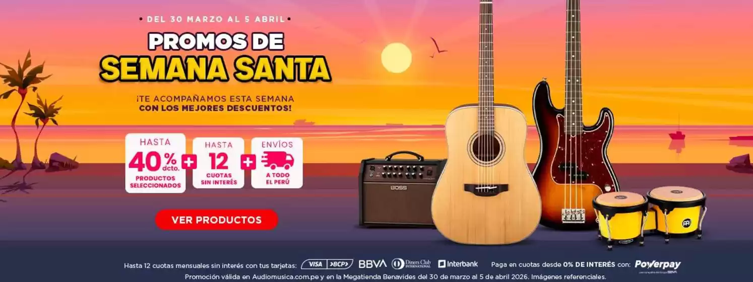 Catálogo Audiomusica | Promos de Semana Santa | 2026-03-31T00:00:00.000Z - 2026-04-05T00:00:00.000Z