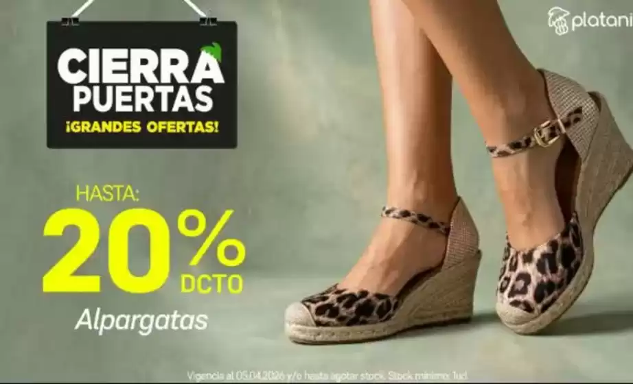 Catálogo Platanitos | Cierra Puertas  | 2026-04-01T00:00:00.000Z - 2026-04-05T00:00:00.000Z