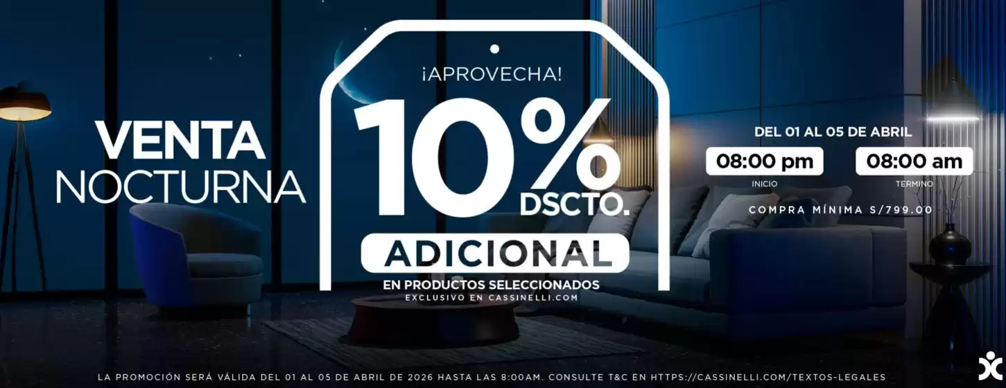 Catálogo Cassinelli | Aprovecha! | 2026-04-02T00:00:00.000Z - 2026-04-30T00:00:00.000Z