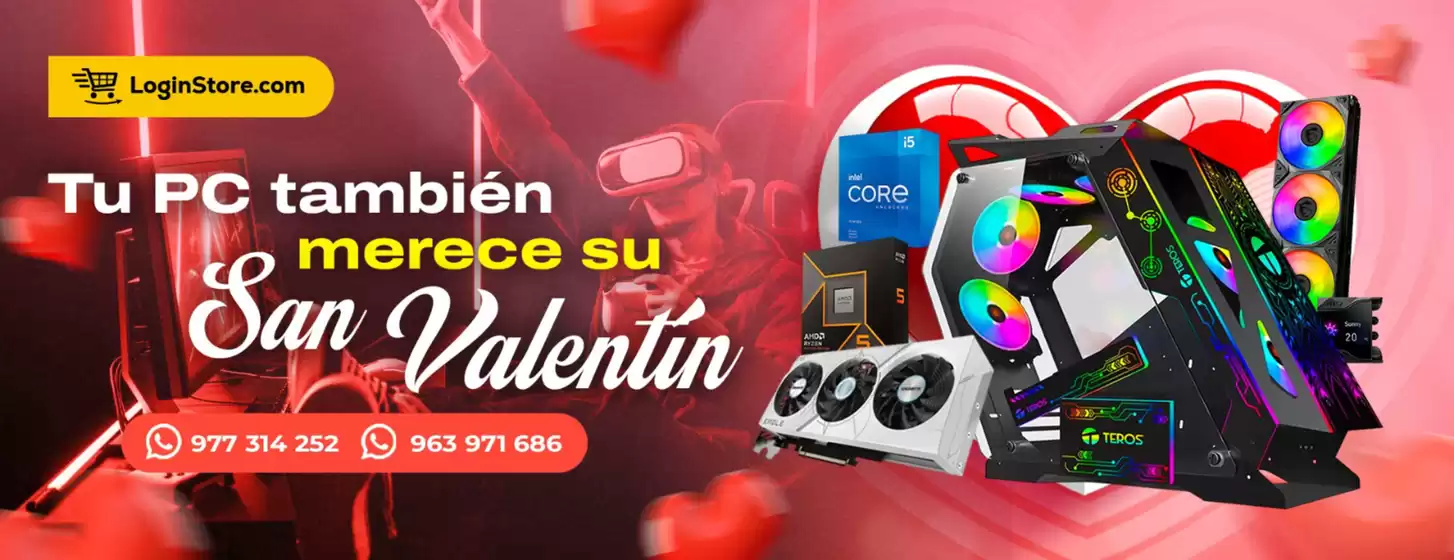 Catálogo Login Store | Tu Pc también merece su San Valentín | 2025-02-06T00:00:00.000Z - 2025-02-14T00:00:00.000Z