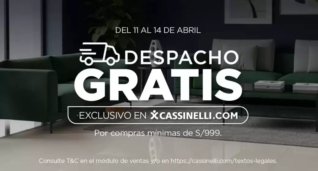 Catálogo Cassinelli | Despacho Gratis | 2026-04-14T00:00:00.000Z - 2026-04-14T00:00:00.000Z