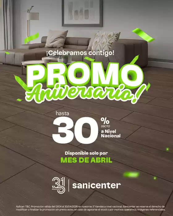 Catálogo Sanicenter | Promo Aniversario! | 2026-04-14T00:00:00.000Z - 2026-04-30T00:00:00.000Z