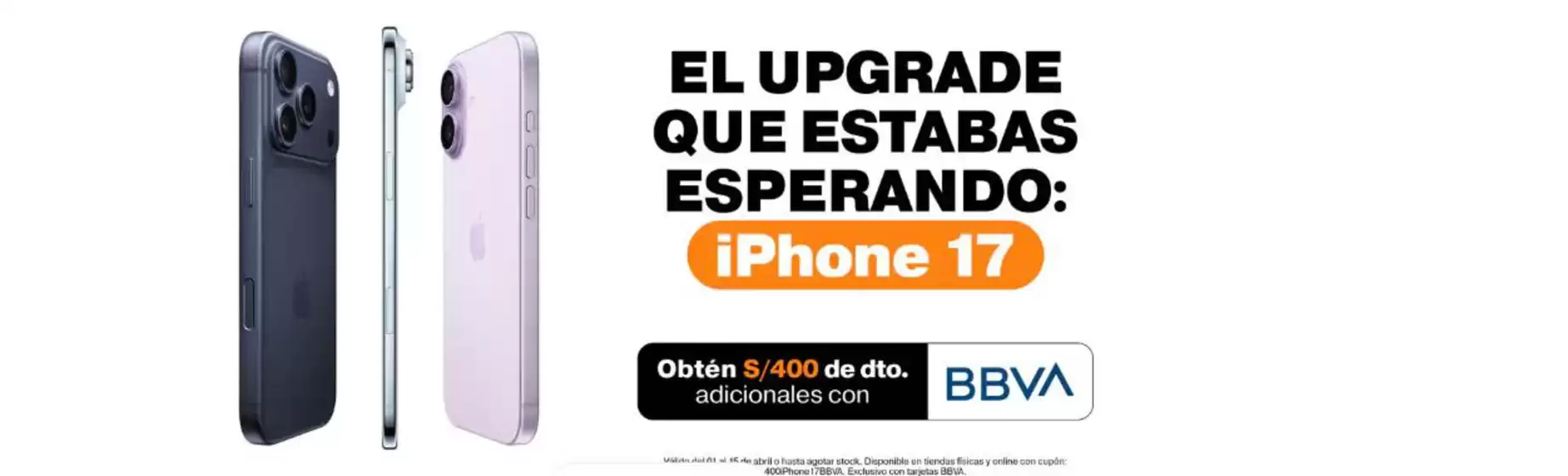 Catálogo iShop en Ayacucho | El upgrade que estabas eserando iphone 17 | 2026-04-15T00:00:00.000Z - 2026-04-16T00:00:00.000Z