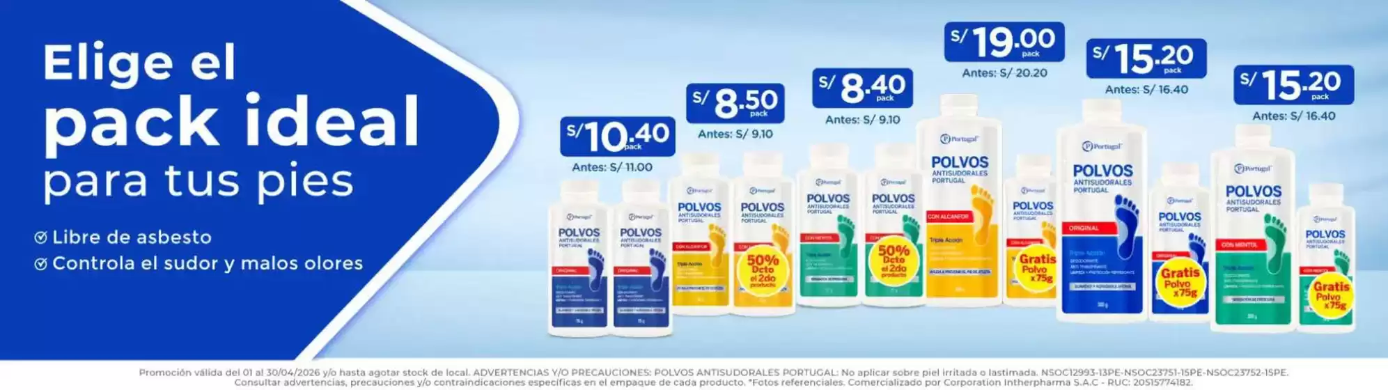 Catálogo Hogar Y Salud | Elige el pack ideal para tus pies | 2026-04-16T00:00:00.000Z - 2026-04-30T00:00:00.000Z