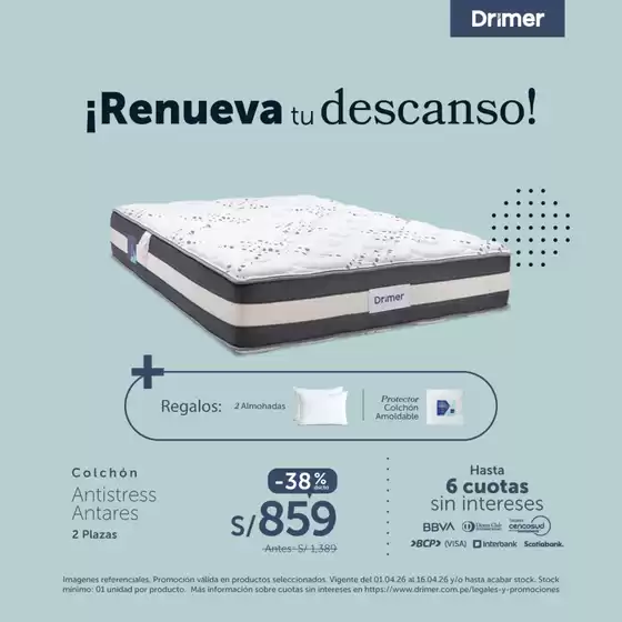 Catálogo Drimer | Renueva tu descanso | 2026-04-16T00:00:00.000Z - 2026-04-16T00:00:00.000Z