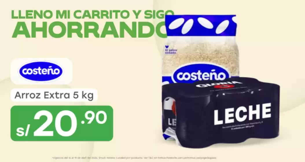 Catálogo Tottus | Ofertas principales para todos los cazadores de gangas | 2026-04-16T00:00:00.000Z - 2026-04-19T00:00:00.000Z