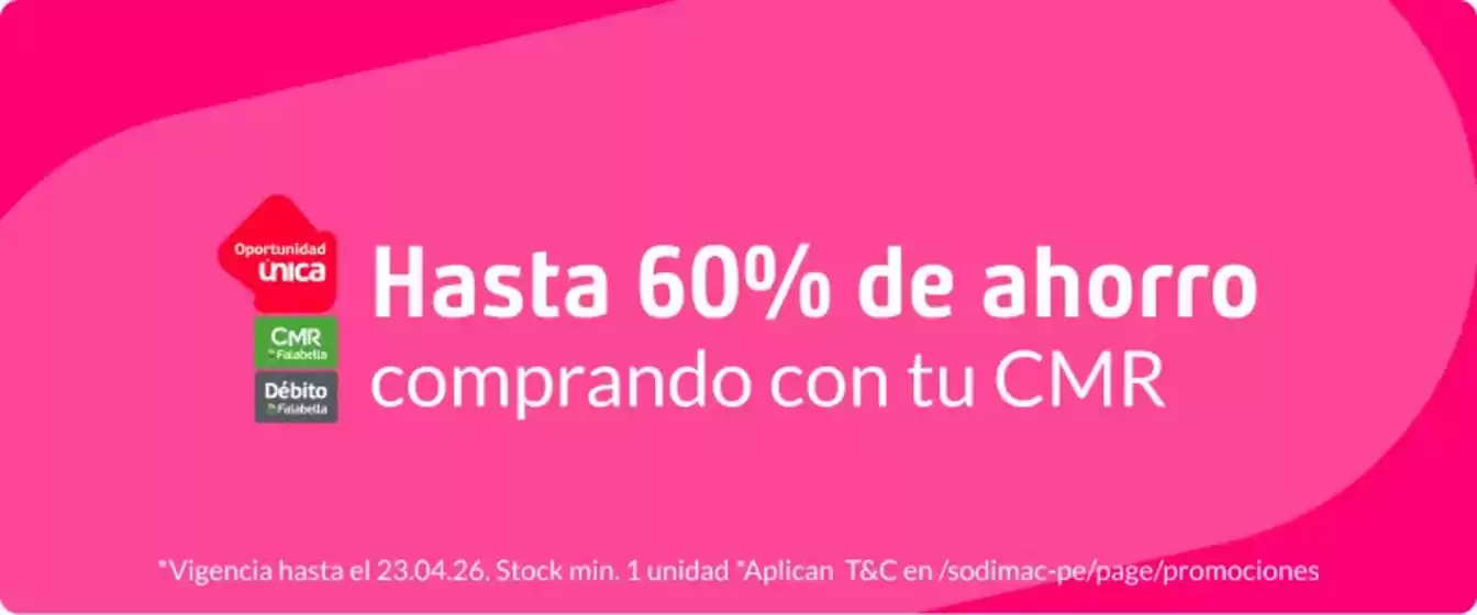 Catálogo Sodimac | Ofertas y promociones actuales | 2026-04-20T00:00:00.000Z - 2026-04-23T00:00:00.000Z