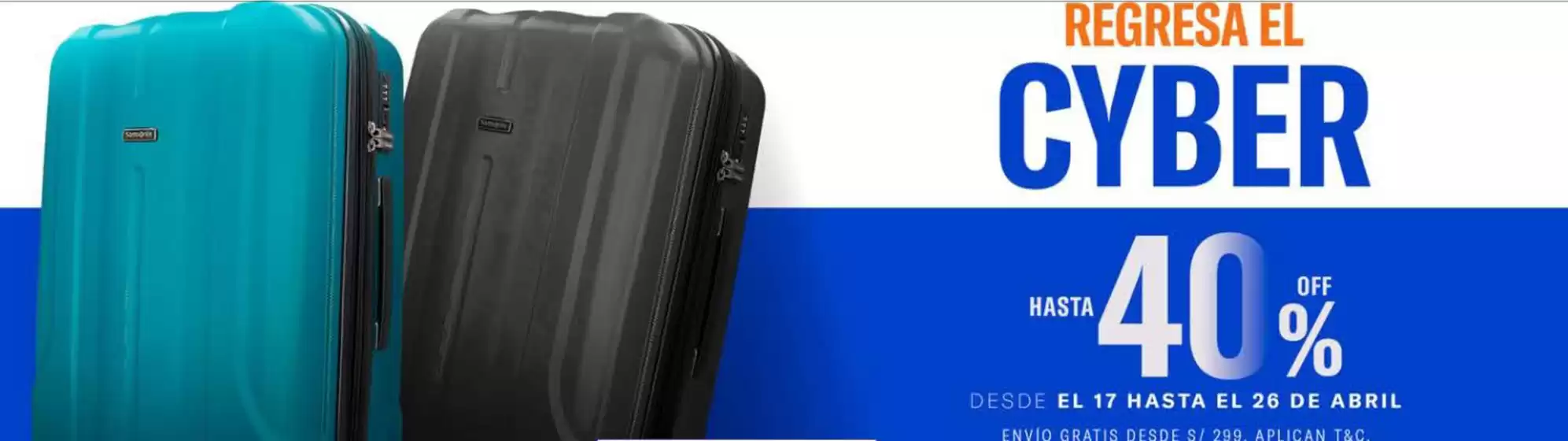 Catálogo Samsonite | Regresa el cyber  | 2026-04-20T00:00:00.000Z - 2026-04-26T00:00:00.000Z