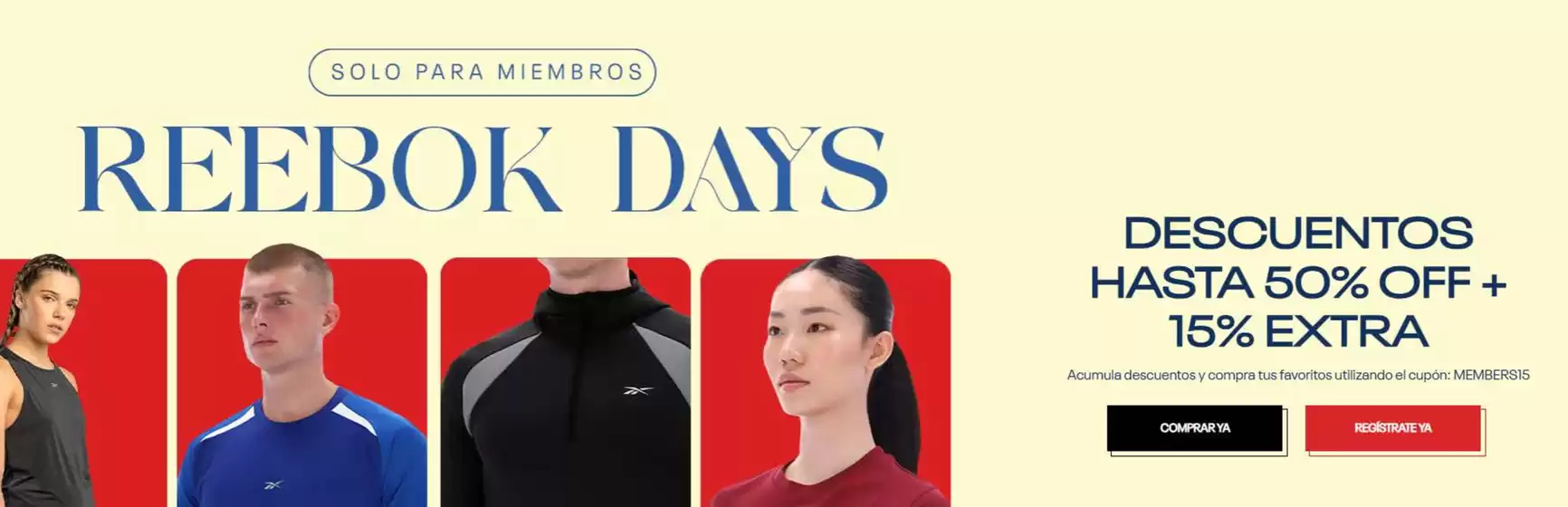 Catálogo Reebok | Reebok Days | 2026-04-20T00:00:00.000Z - 2026-05-31T00:00:00.000Z