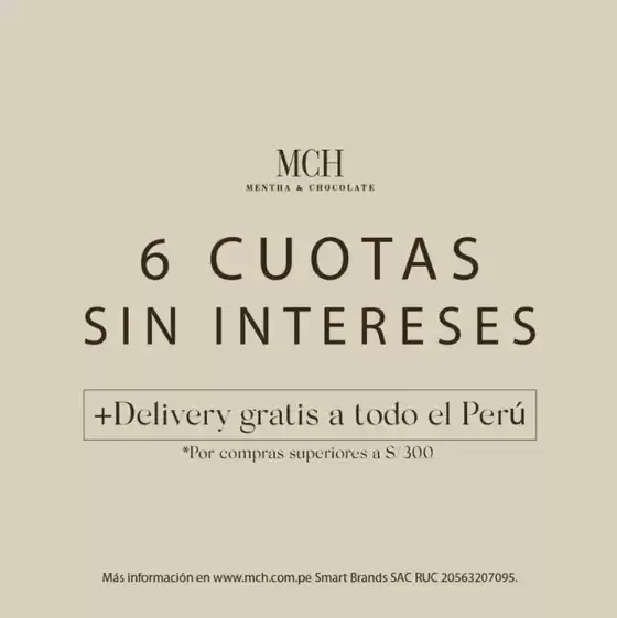 Catálogo Mentha & Chocolate | 6 coutas sin intereses | 2026-04-20T00:00:00.000Z - 2026-05-30T00:00:00.000Z