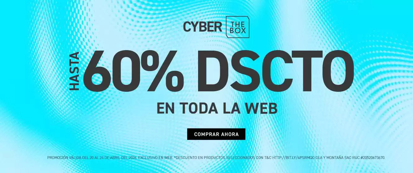 Catálogo The Box | Cyber the box | 2026-04-20T00:00:00.000Z - 2026-04-24T00:00:00.000Z