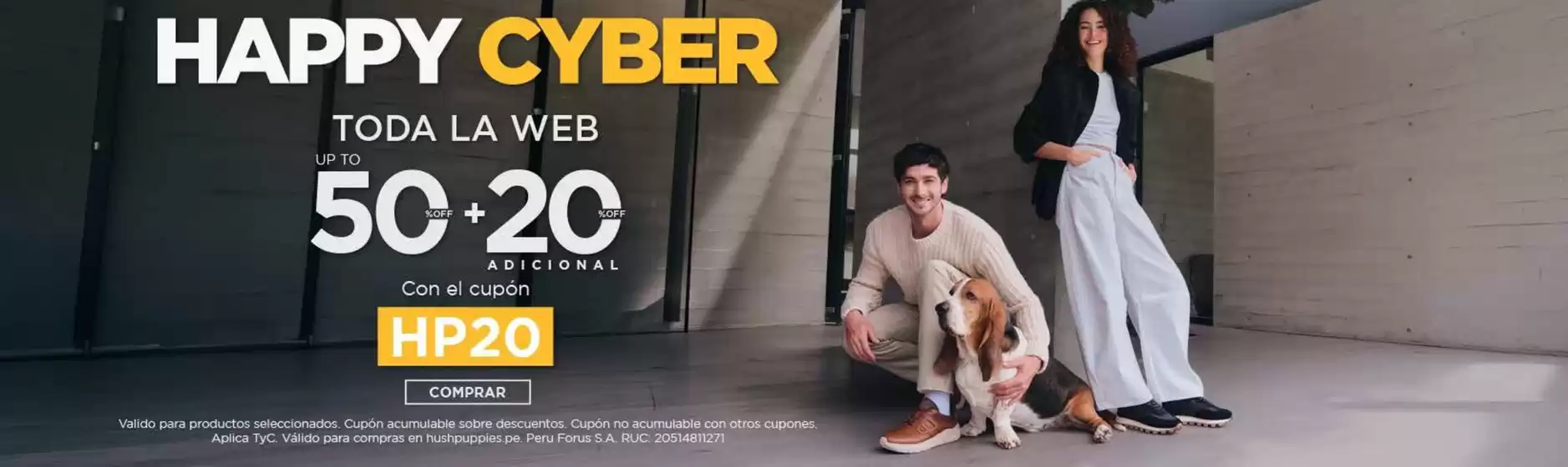 Catálogo Hush Puppies | Happy Cyber  | 2026-04-21T00:00:00.000Z - 2026-04-24T00:00:00.000Z