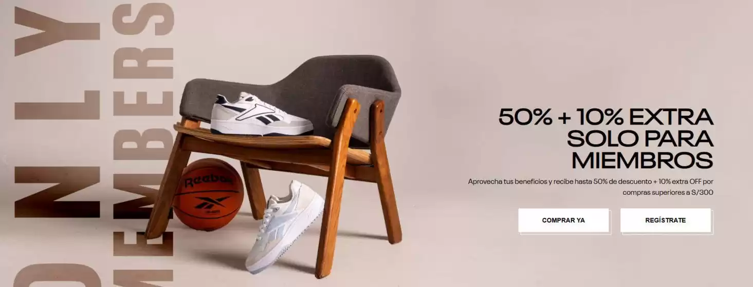 Catálogo Reebok | 50%-10% extra solo para miembros | 2025-03-21T00:00:00.000Z - 2025-03-31T00:00:00.000Z