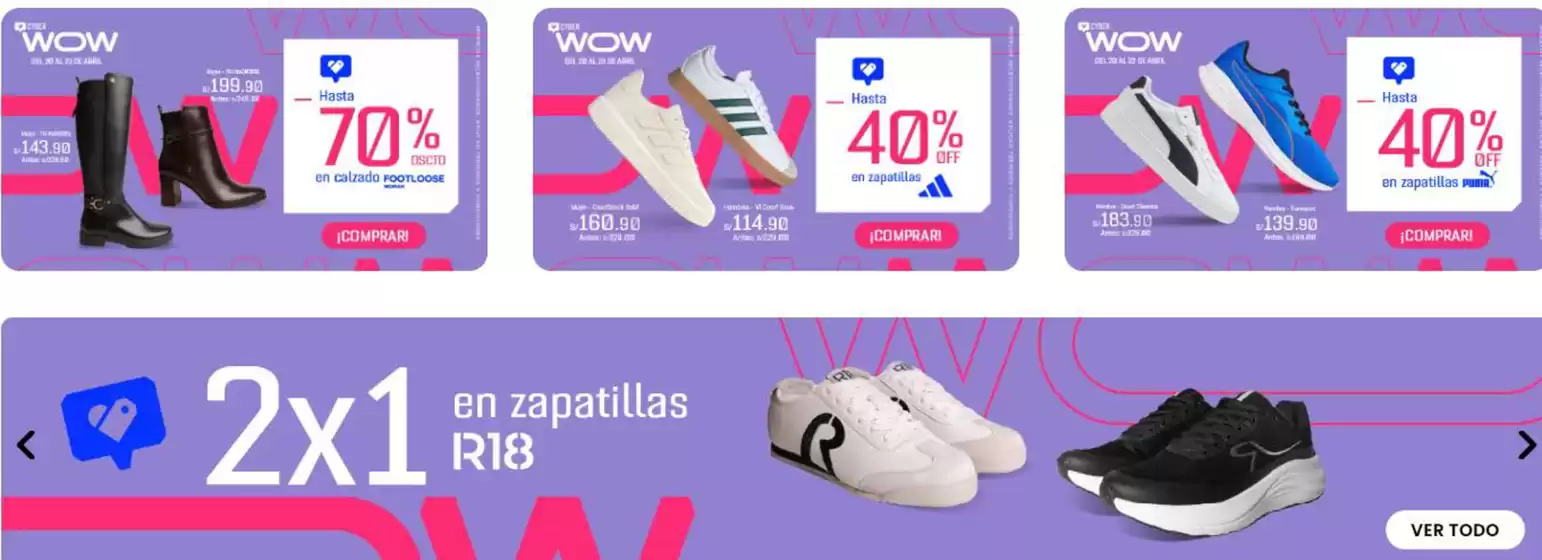 Catálogo Footloose | Cyber wow  | 2026-04-23T00:00:00.000Z - 2026-04-23T00:00:00.000Z