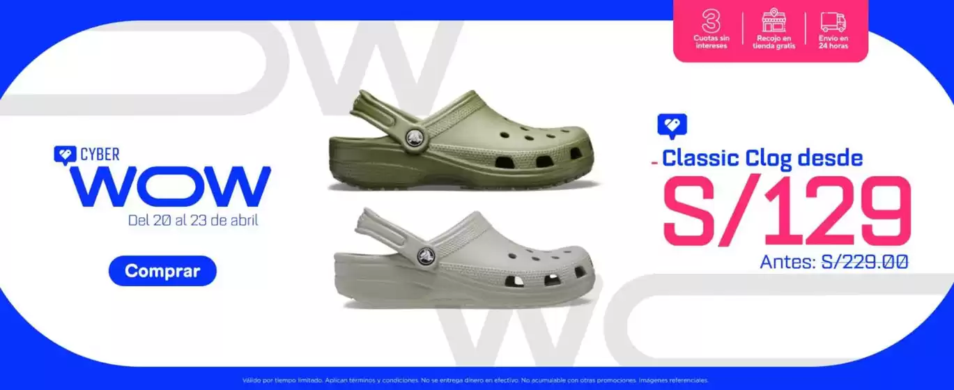 Catálogo Crocs | Cyber wow | 2026-04-23T00:00:00.000Z - 2026-04-23T00:00:00.000Z