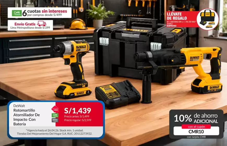 Catálogo Sodimac en Pimentel | Excelente oferta para todos los clientes | 2026-04-24T00:00:00.000Z - 2026-04-26T00:00:00.000Z