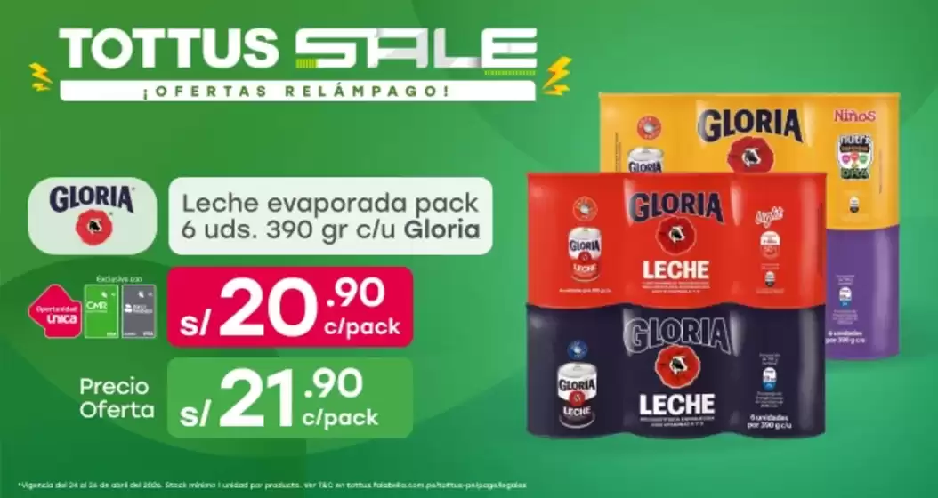 Catálogo Tottus | Ofertas principales para todos los cazadores de gangas | 2026-04-24T00:00:00.000Z - 2026-04-26T00:00:00.000Z