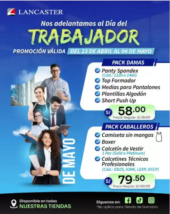Catálogo Lancaster | Nos adelantamos al dia del Trabajador  | 2026-04-27T00:00:00.000Z - 2026-05-04T00:00:00.000Z