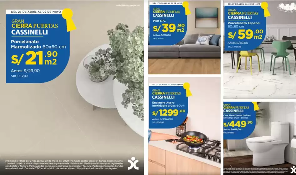 Catálogo Cassinelli | Gran cierra Puertas  | 2026-04-28T00:00:00.000Z - 2026-05-02T00:00:00.000Z