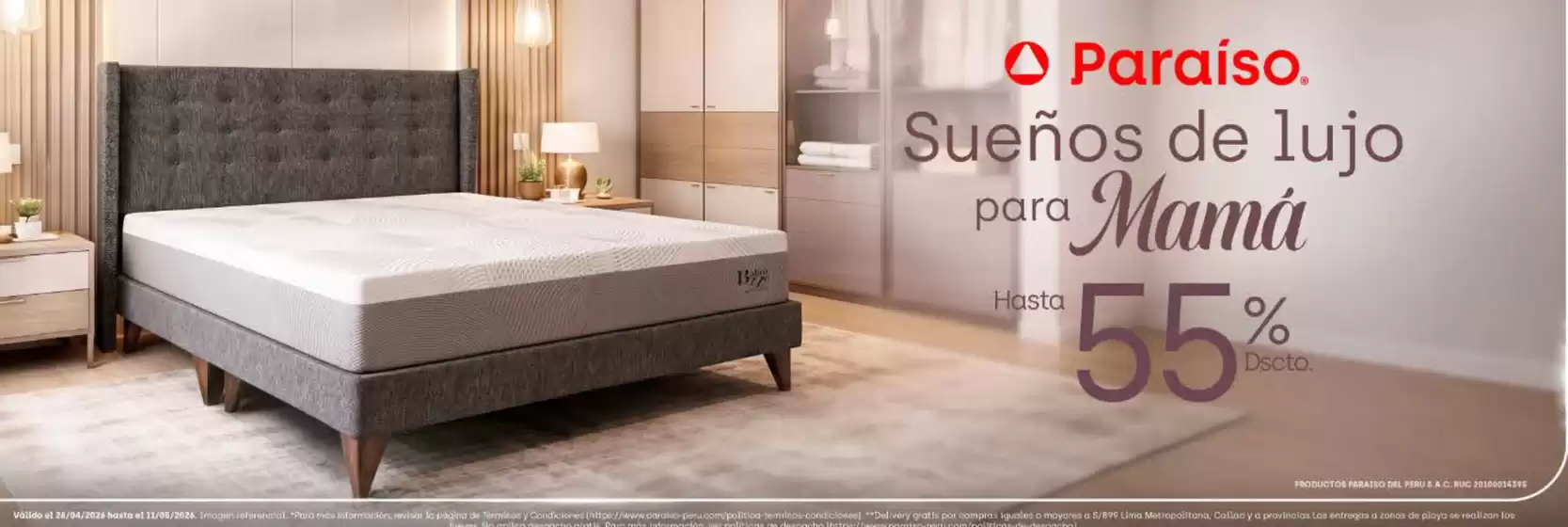 Catálogo Paraiso del Perú | Suenos de lujo para mama | 2026-04-29T00:00:00.000Z - 2026-06-11T00:00:00.000Z