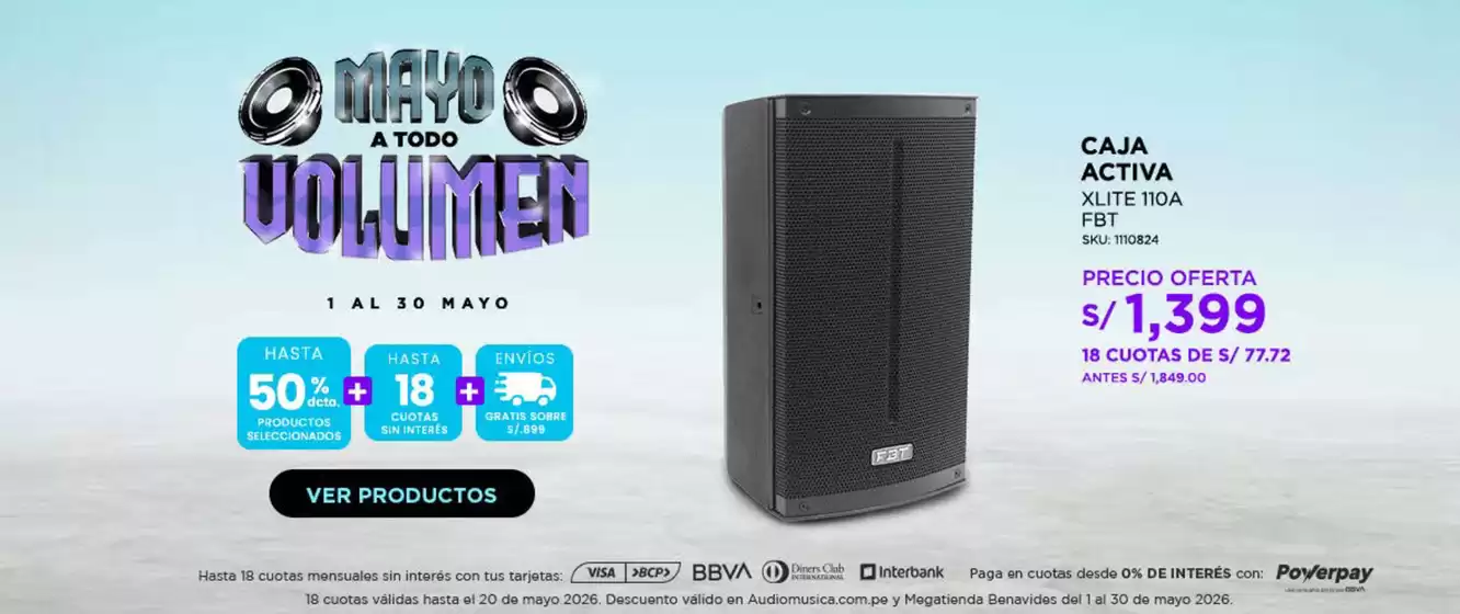 Catálogo Audiomusica | Mayo a todo volumen | 2026-05-05T00:00:00.000Z - 2026-05-20T00:00:00.000Z