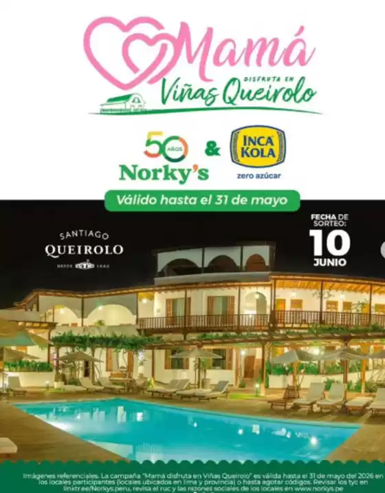 Catálogo Norky's | Mama disfruta en vinas queriolo | 2026-05-05T00:00:00.000Z - 2026-05-31T00:00:00.000Z