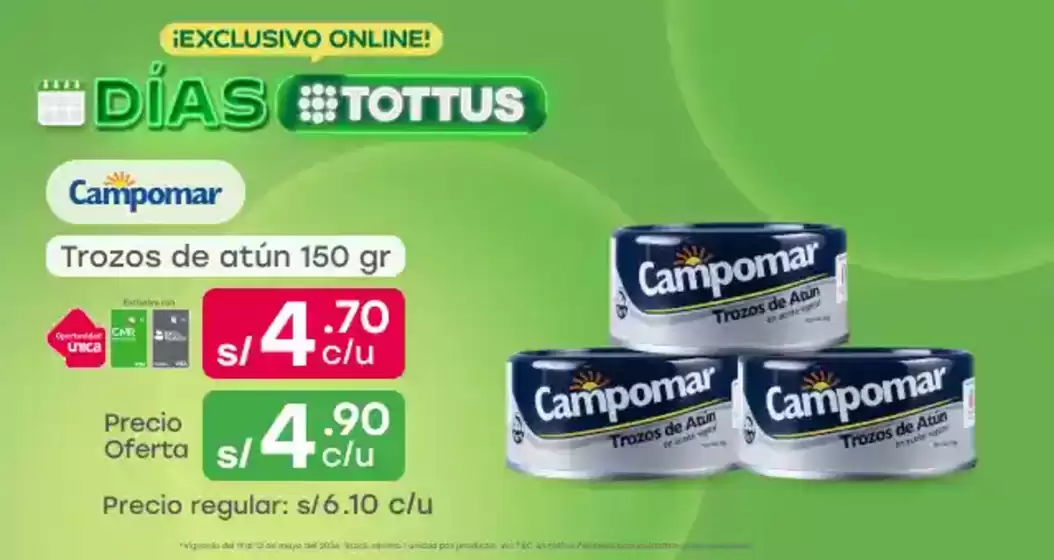 Catálogo Tottus en Lima | Descubre ofertas atractivas | 2026-05-10T00:00:00.000Z - 2026-05-12T00:00:00.000Z