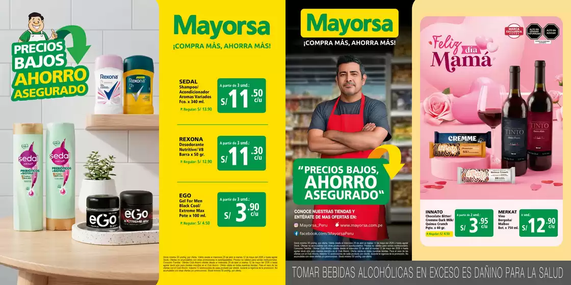 Catálogo Mayorsa en Huánuco | Feliz dia mama | 2026-05-12T00:00:00.000Z - 2026-05-12T00:00:00.000Z