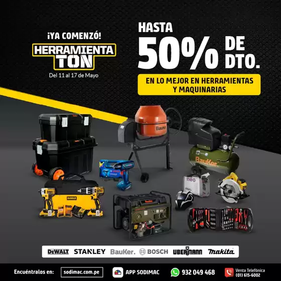 Catálogo Sodimac Constructor | Hasta 50%de dto  | 2026-05-15T00:00:00.000Z - 2026-05-17T00:00:00.000Z