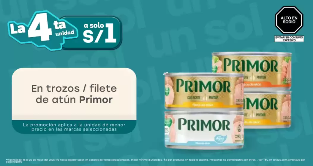 Catálogo Tottus | Ofertas especiales para ti | 2026-05-18T00:00:00.000Z - 2026-05-20T00:00:00.000Z