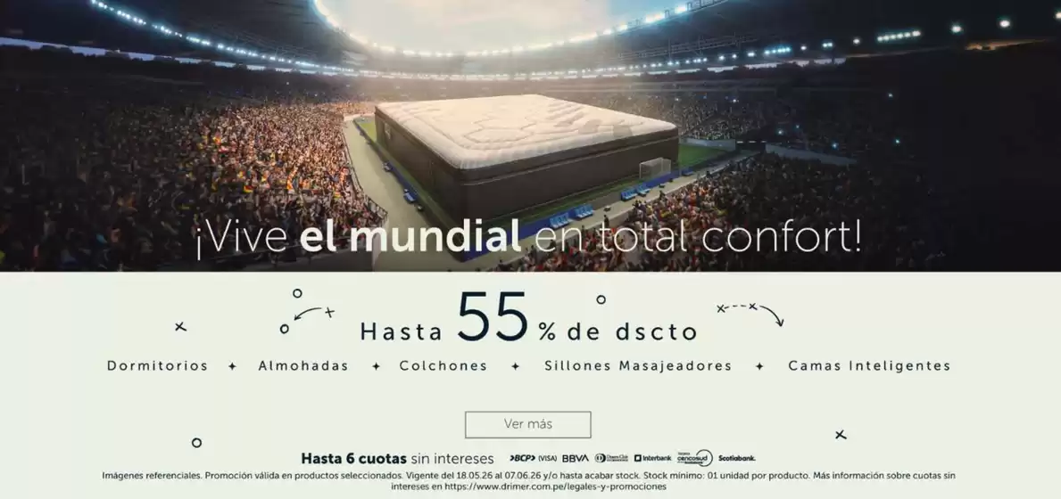Catálogo Drimer | Vive el mundial en total confort! | 2026-05-19T00:00:00.000Z - 2026-06-07T00:00:00.000Z