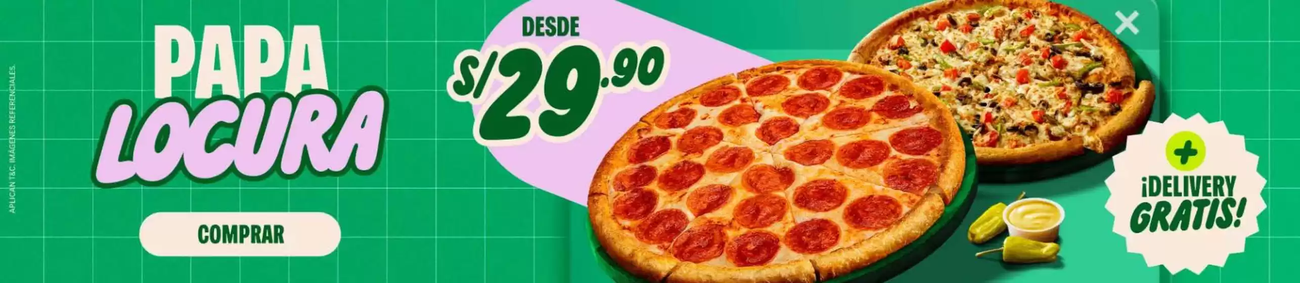 Catálogo Papa John's en Callería | Papa Locura  | 2026-05-19T00:00:00.000Z - 2026-05-31T00:00:00.000Z