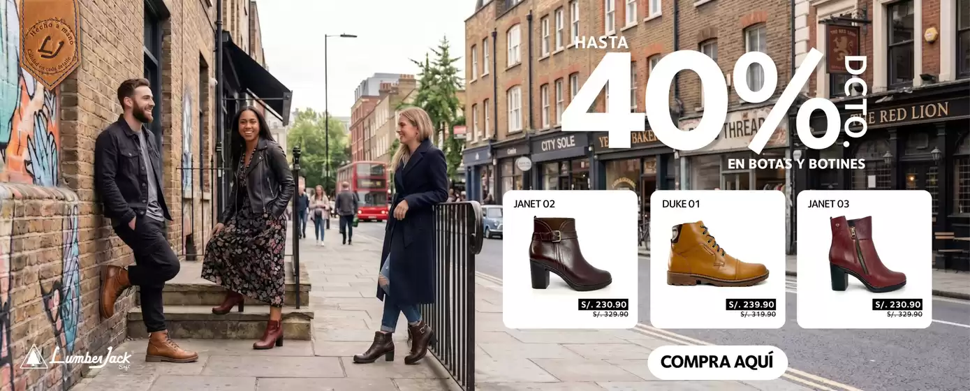 Catálogo Lumberjack | Hasta 40%dscto en botas y botines  | 2026-05-19T00:00:00.000Z - 2026-05-31T00:00:00.000Z