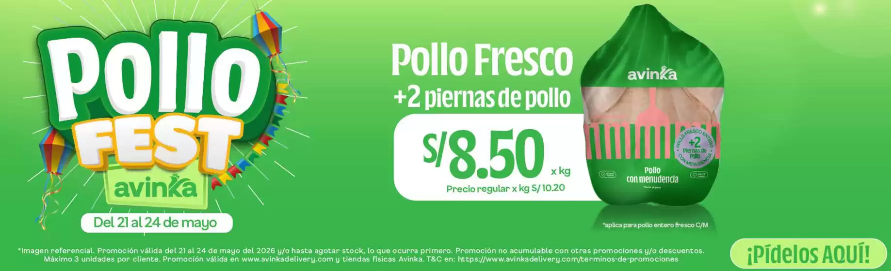 Catálogo Avinka | Pollo Fest | 2026-05-22T00:00:00.000Z - 2026-05-24T00:00:00.000Z