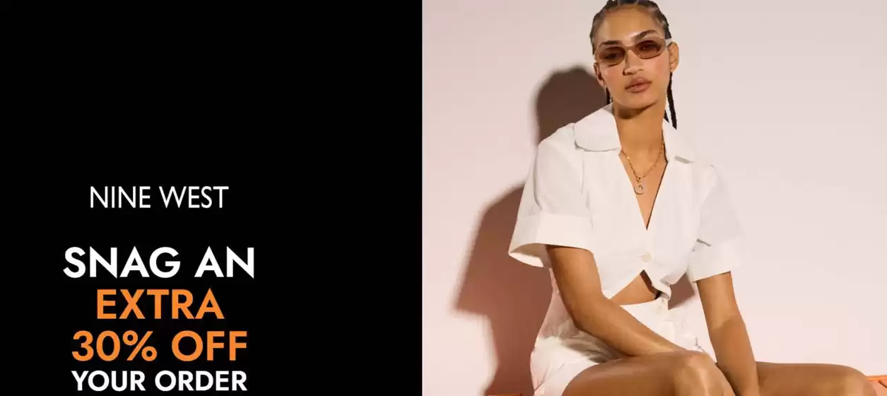 Catálogo Nine West | Extra 30%off your order | 2026-05-26T00:00:00.000Z - 2026-06-30T00:00:00.000Z