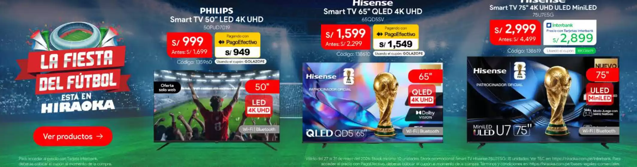 Catálogo Hiraoka | La fiesta del futbol  | 2026-05-28T00:00:00.000Z - 2026-05-31T00:00:00.000Z