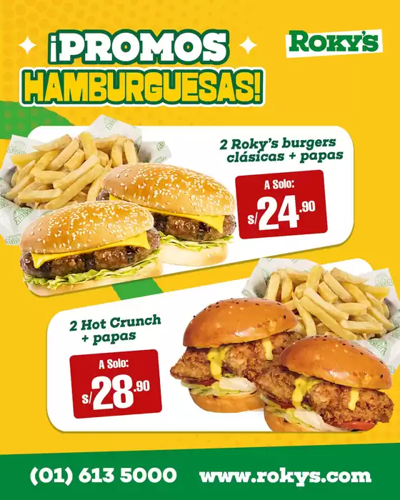 Catálogo Rokys en Arequipa | Promos hamburguesas! | 2026-05-29T00:00:00.000Z - 2026-06-20T00:00:00.000Z