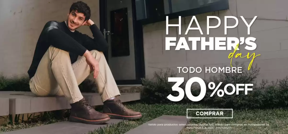 Catálogo Hush Puppies | Happy fathers Day | 2026-06-01T00:00:00.000Z - 2026-06-30T00:00:00.000Z