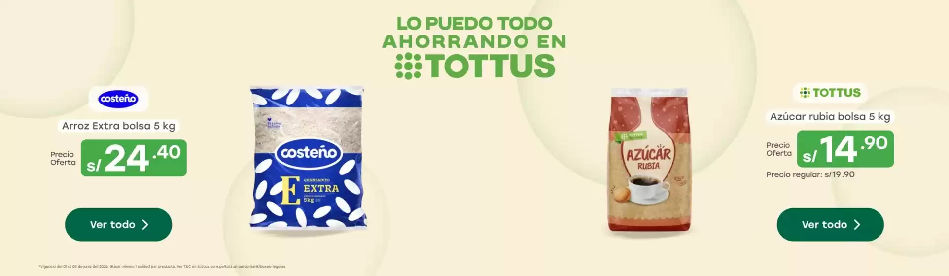 Catálogo Tottus en Lima | Ofertas exclusivas para nuestros clientes | 2026-06-01T00:00:00.000Z - 2026-06-03T00:00:00.000Z