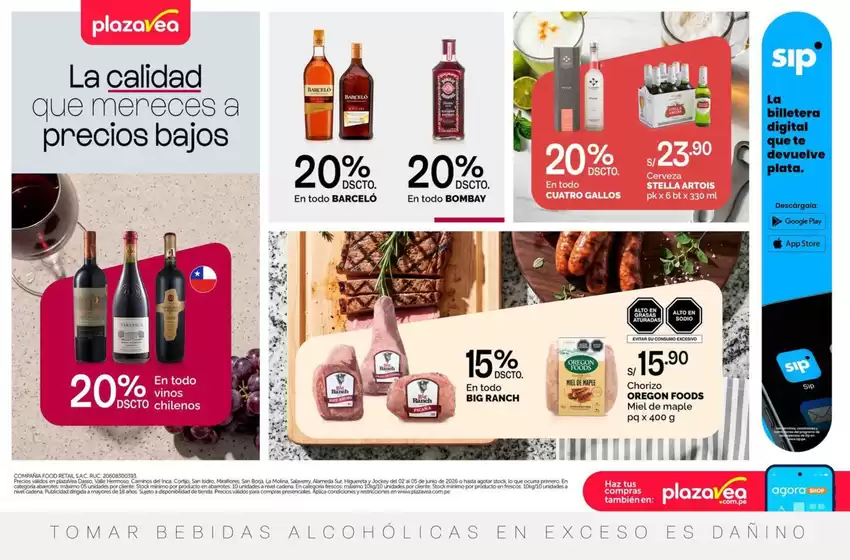 Catálogo Plaza Vea | AVISO BOMBA CLU A1 | 2026-06-02T00:00:00.000Z - 2026-06-05T00:00:00.000Z