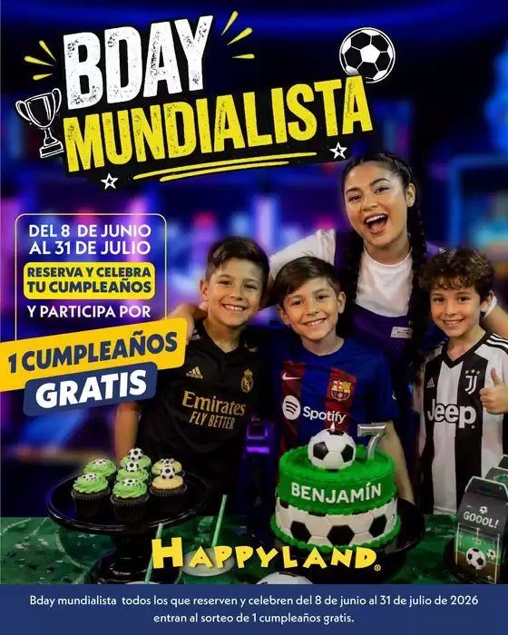 Catálogo Happyland | Bday Munialista  | 2026-06-03T00:00:00.000Z - 2026-07-31T00:00:00.000Z