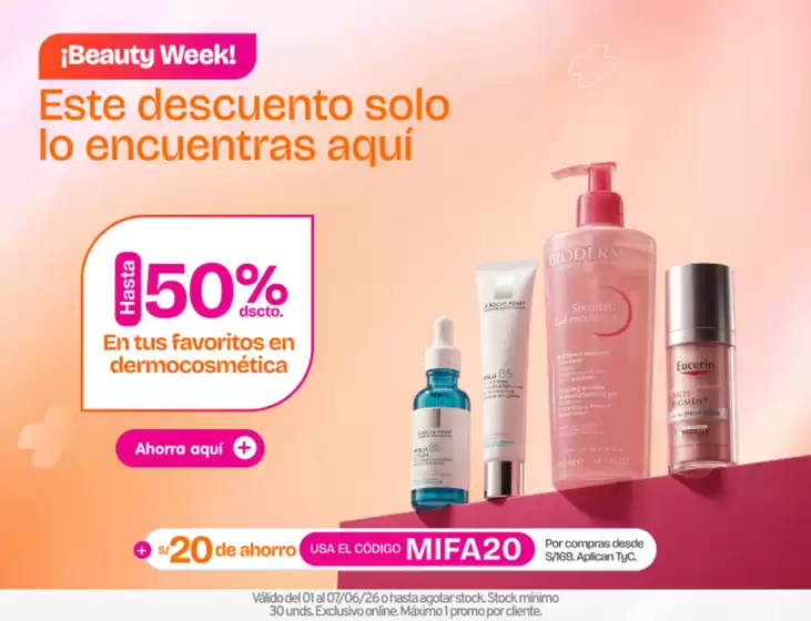 Catálogo Mifarma | Ofertas principales para ahorradores | 2026-06-01T00:00:00.000Z - 2026-06-07T00:00:00.000Z